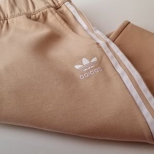 Adidas Originals 3 Stripe Sweat Pant w/ Slit Knee